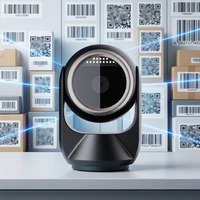 Lecteur de codes-barres 2D de bureau USB RS232 à haute résolution 800*600 CMOS, conception innovante 2026, avec câble détachable pour système de point de vente