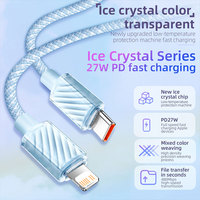 Usine directe en gros producteur original Pd 20w câble de charge rapide Pd 27w Usb c à L chargeur rapide pour 16 Pro Max pour IPHONE