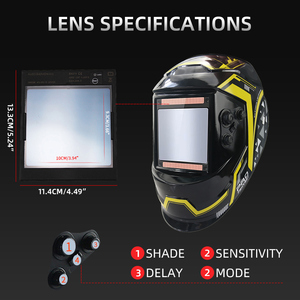 Ventana de soldadura de gran tamaño con oscurecimiento automático solar y protección de color real 100*93, 4 sensores fotosensibles - Product Image 4