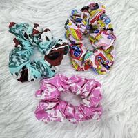 Élastiques à cheveux écologiques en fibre de bambou pour bébés filles, colorés, souples, extensibles, à motifs imprimés