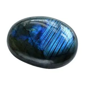 Cristallo naturale all'ingrosso di alta qualità buona pietra di palma labradorite blu flash