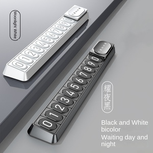 Accessoires automobiles : Nouvelle plaque d'immatriculation lumineuse pour téléphone <span class=keywords><strong>portable</strong></span>, type à aspiration magnétique, plaque de stationnement <span class=keywords><strong>temporaire</strong></span> haut de gamme en plastique, modèle H10 - Product Image 1