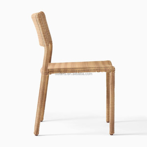 Sedia da Pranzo per Esterni di Alta Qualità dal Design Moderno con <span class=keywords><strong>Rattan</strong></span> Impermeabile Adatta per Casa, Ufficio e Hotel - Product Image 5