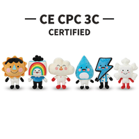 Jouet en peluche personnalisé ODM/OEM, motif météo de dessin animé, poupée en peluche de haute qualité pour la production de merchandising de marque sur mesure