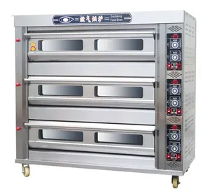 manufacturer large running on gas and electric 3 deck 9 tray display easier smart premium shop screen power price baking oven