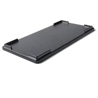 Vaisselle de restaurant incassable, plateau rectangulaire plat en mélamine noire de 12 pouces pour servir les sushis