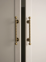 Poignées et boutons d'armoire en laiton antique de style perle solide Offre Spéciale poignée de cuisine en bronze boule ronde