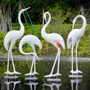 Esculturas de Ciervos Realistas de Fibra de Vidrio, Decoración de Jardín para Exteriores, Figura de Animal Personalizable - Product Image 2