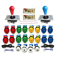 Kit de Joystick Arcade XINWA con Cero Retraso, Set DIY para 2 Jugadores, Botón Turbo para PC, Placa Codificadora USB de 8 Vías, Caja de Juego para Gabinete Pandora