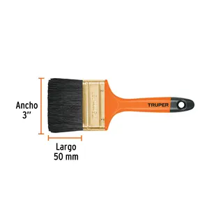 BOX 6 Cepillo Profesional de 3 Pulgadas con Mango de Plástico, TRUPER - Product Image 2