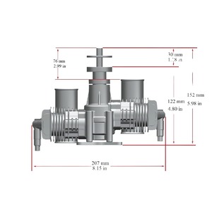 RCGF STINGER 40CC TWIN 2 Cycle Piston Type Gasoline Engine Support 1908 1910 2008 2010 for FPV RC UAV <b>Airplane</b> Fixed-Wing - Product Image 5