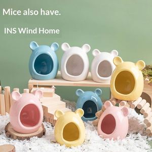 Nouvelle Maison en Céramique pour Hamster, Cachette pour Hamster Doré, Petite Abri Rafraîchissant pour l'Été, Fournitures d'Aménagement Paysager en Gros - Product Image 4