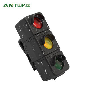 Luz trasera para bicicleta Antuke, estilo semáforo, LED recargable, resistente al agua, 4 modos para ciclismo nocturno en bicicleta de montaña - Product Image 1