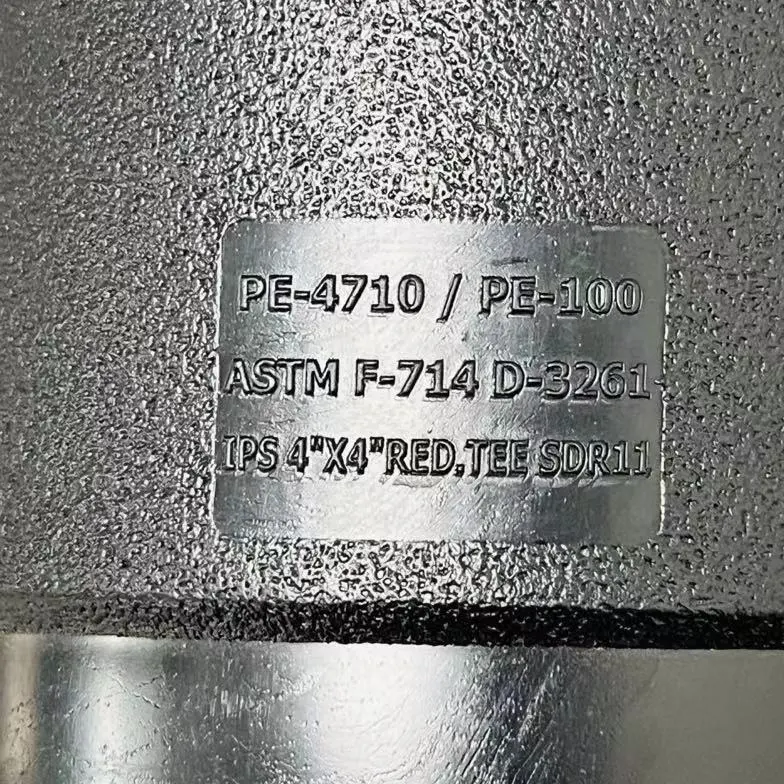 Junta de T HDPE ASTM PE4710 PE100 para fundição de cabeça redonda, conector de solda com suporte para OEM e ODM, marca CHANGPU