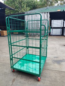 <span class=keywords><strong>Chariot</strong></span> logistique pliable en acier renforcé à 3 niveaux, robuste, <span class=keywords><strong>avec</strong></span> étagères antidérapantes et résistantes à la charge - Product Image 3