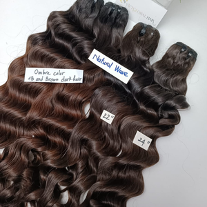 100% naturel vietnamien birman bouclés cheveux humains brut ondulé/vague de corps faisceaux simple ou Double trame-fabriqué au Viet Nam - Product Image 4