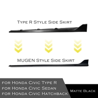 Kit de carrocería: Extensiones de faldones laterales, paneles de balancín y alerones de labio para Honda Civic 10ª generación Hatchback Type R Sedán, Kits estilo MUGEN