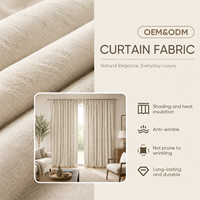 Tissu pour rideaux de maison de retraite ColorTex OEM ODM en sergé tissé, polyester lourd, occultant à 99 %, isolant thermique et insonorisant