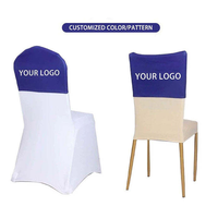 Housses de dossier de chaise extensibles avec logo croix éthiopienne traditionnelle pour salles de réunion, sièges de marketing, stades et théâtres