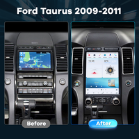 Nuevo Radio para Auto con Pantalla Vertical de 12.1 Pulgadas para Ford Taurus 2009-2011, Reproductor Multimedia con CarPlay Inalámbrico y Android Auto