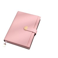 Carnet A5 à motif litchi avec boucle, sur mesure pour étudiants ; Bloc-notes élégant en similicuir avec reliure cousue, épaissi et présenté