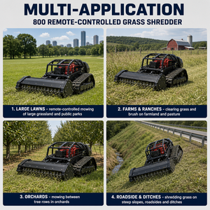 Meilleures ventes Tondeuse <span class=keywords><strong>robot</strong></span> multifonctionnelle à essence télécommandée sur chenilles pour terrains accidentés et vergers - Product Image 5