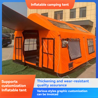 Tenda Camping Fast Pitch Air Beam Tahan Air Bernapas Interior Luas Semua Musim Hiking Darurat Portabel Model Dome