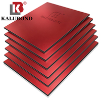Panneau composite en aluminium anodisé de 4 mm, couleurs et dimensions personnalisables, haute résistance aux intempéries, revêtement mural en métal