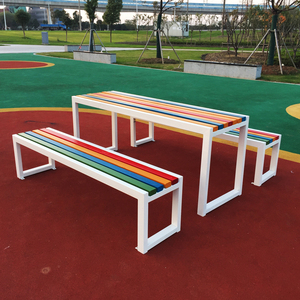 Thiết Kế Hiện Đại Công Viên Bằng Gỗ Ngoài Trời Dã Ngoại Bảng Băng Ghế Dự Bị Đồ Nội Thất Sân Vườn Ngoài Trời Bàn Ăn - Product Image 4