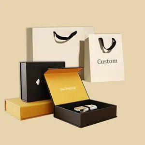 Logo personalizzato forniture per piccole imprese stampa olografica felice regalo cassetto di carta parrucca confezione per i vestiti