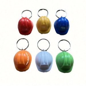 Mini Hard Hat <b>Keychain</b> - <b>Personalized</b> Construction Helmet Keyring, Bulk Safety Gift - Product Image 1