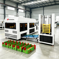 Machine automatique de formage de boîtes en carton ondulé pour fruits et légumes, équipement de fabrication de plateaux en carton ondulé pour produits