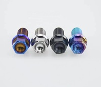 Baut Rotor Rem Cakram Sepeda Titanium Panjang M5x10/12mm Kustom, Kepala Torx T25, Grade GR5