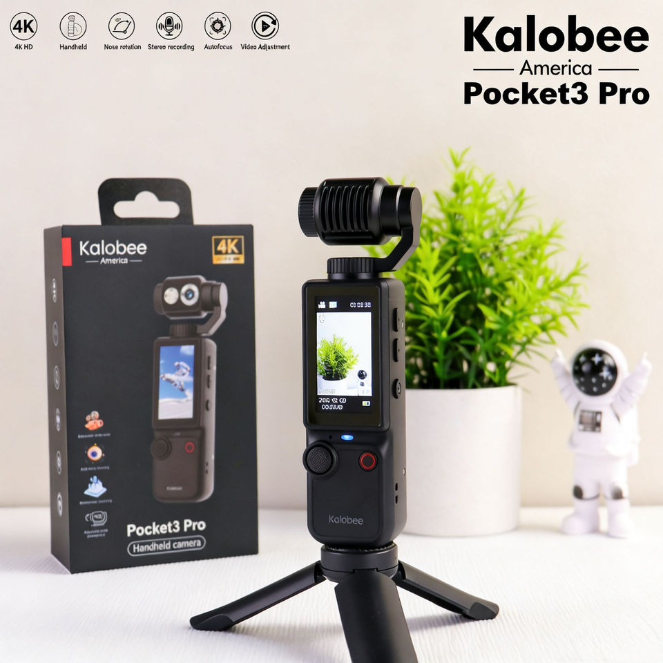 2026 New 4K Ultra HD Pocket3 Pro Action Cam with 180° Rotating Lens for ...