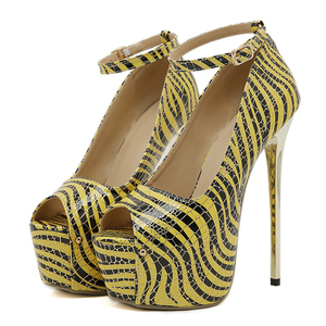 Sandales à talons hauts pour femmes 2025, à bout ouvert, style stiletto, talon bas, à lanières, pour l'été, l'exposition de modèles et les soirées mode - Product Image 5