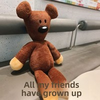 Ours en peluche personnalisé au design mignon, rembourrage en coton PP, cadeau pour enfants