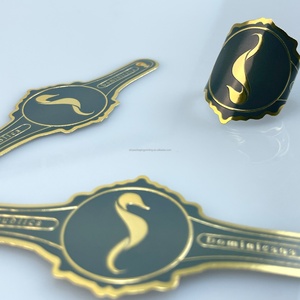 Etiqueta de Anillo para Cigarros con Logotipo Privado Personalizado Premium, Impresión en Dorado con Estampado en Caliente, Sin Cinta Adhesiva - Product Image 6