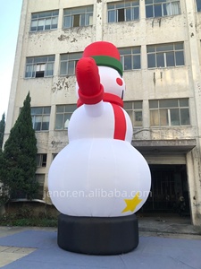 Một người tuyết Giáng sinh cao bảy mét có thể phát ra ánh sáng-một vật phẩm trang trí quảng cáo ngoài trời - Product Image 4