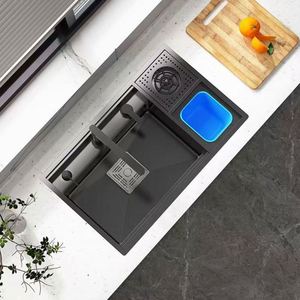 Fregadero de cerámica para hotel, lavabo de encimera, lavabo sobre encimera, lavabo de baño negro - Product Image 6