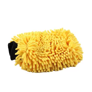 Guante de lana de chenilla de microfibra para lavado de coches, guante de lana para lavado de coches, guante de limpieza de fibra Mirco, guantes de microfibra 26*17cm