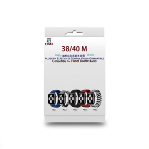 Correa de reloj de nailon DAM 38/40 M compatible con Iwatch, pulsera elástica - Product Image 1