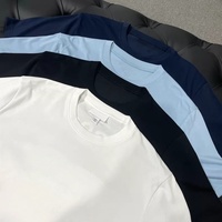 Camiseta de Hombre 2026, Talla Europea, Estilo Retro, Elástica, Suave y Cómoda, Cuello Redondo Clásico, Tejido de Algodón Premium