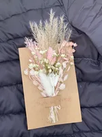 Buket bunga kering alami yang indah buket bunga Mini hadiah Hari Valentine Natal pernikahan ukuran kecil