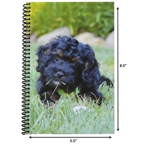 The Superior Register T-Puppy Puppy Check and Debit Card Register Digital Printing Paper <b>Spiral</b> <b>Bound</b> <b>Notebook</b> for Pet Lovers - Product Image 4