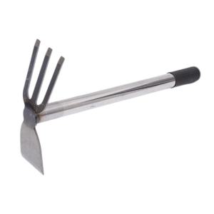 <span class=keywords><strong>Houe</strong></span> de jardin à <span class=keywords><strong>deux</strong></span> têtes et trois <span class=keywords><strong>dents</strong></span> pour le désherbage et le creusement - Product Image 3