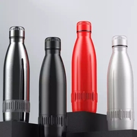 Botol Air Stainless Steel Kreatif Kapasitas Besar Bisnis Logo Kustom Portabel Musik Pintar Gaya Baru