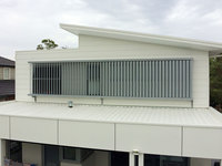 Persienne de profilé en aluminium de bâtiment personnalisée stores horizontaux pour fenêtres extérieures