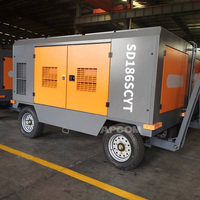 Compresseur d'air diesel à vis 17 bars 630cfm Cummins pour l'exploitation minière 250psi 194kw 18m³/min