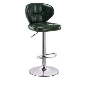 Tabouret de <span class=keywords><strong>bar</strong></span> moderne en cuir ciré pour usage commercial, meubles de cuisine avec base chromée - Product Image 6