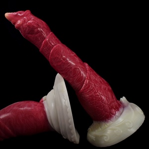 FAAK al por mayor, dildo de ciervo de 9 pulgadas de largo, juguete sexual de fantasía con forma de animal, color carne cruda, dildo monstruoso y atrevido para masaje del punto G en mujeres. - Product Image 6